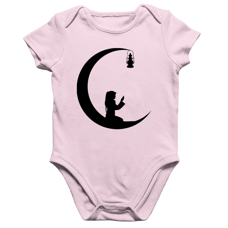 Body Bebê Algodão Ramadan - Rosa Bebê