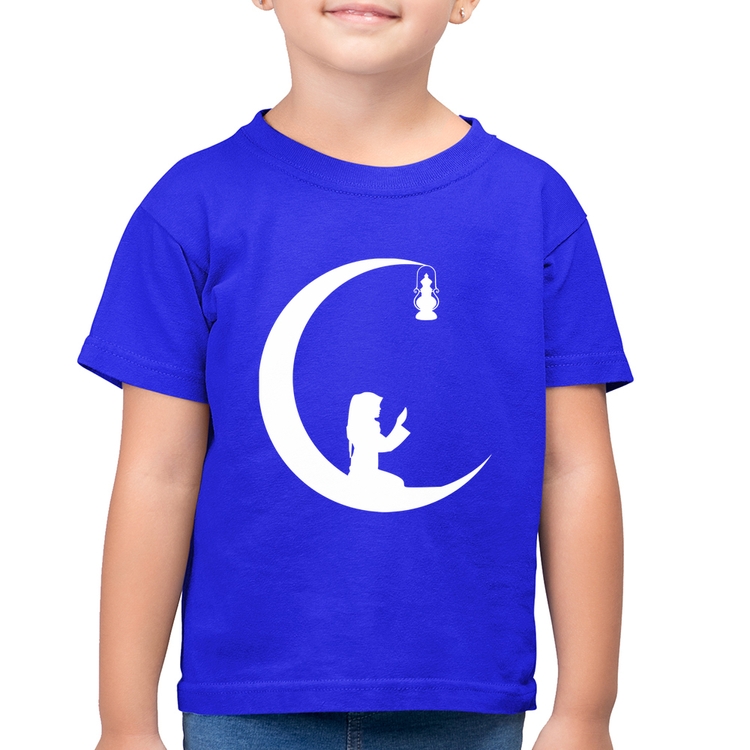 Camiseta Algodão Infantil Ramadan - Azul Royal