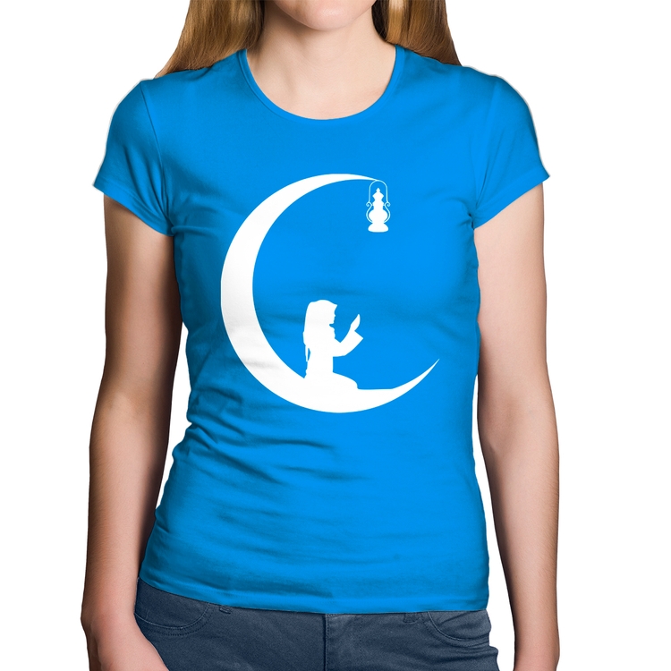 Baby Look Algodão Ramadan - Azul