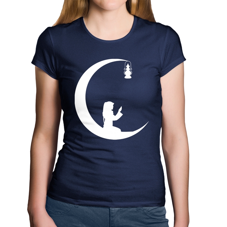 Baby Look Algodão Ramadan - Marinho