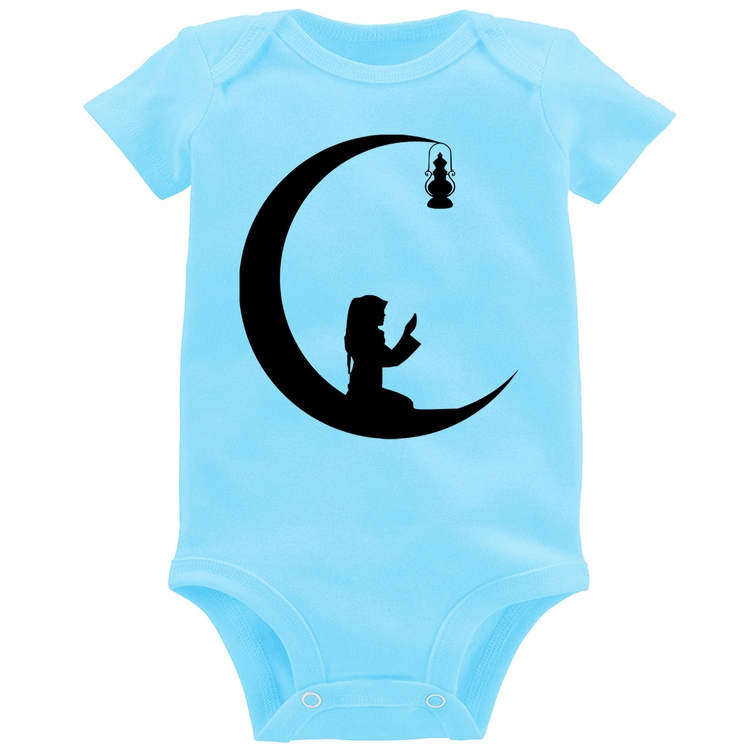 Body Bebê Ramadan - Azul Bebê