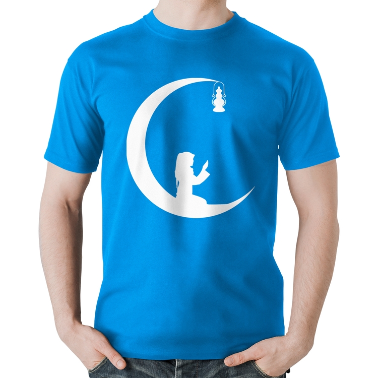Camiseta Algodão Ramadan - Azul