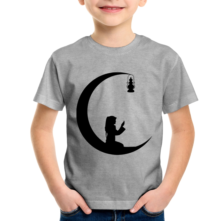Camiseta Infantil Ramadan - Cinza