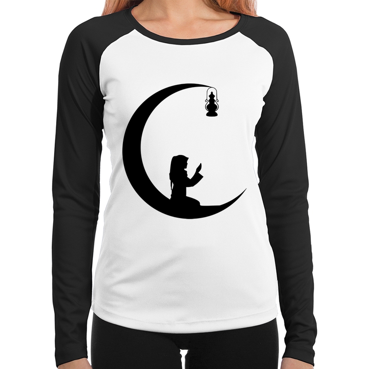 Baby Look Raglan Ramadan Manga Longa