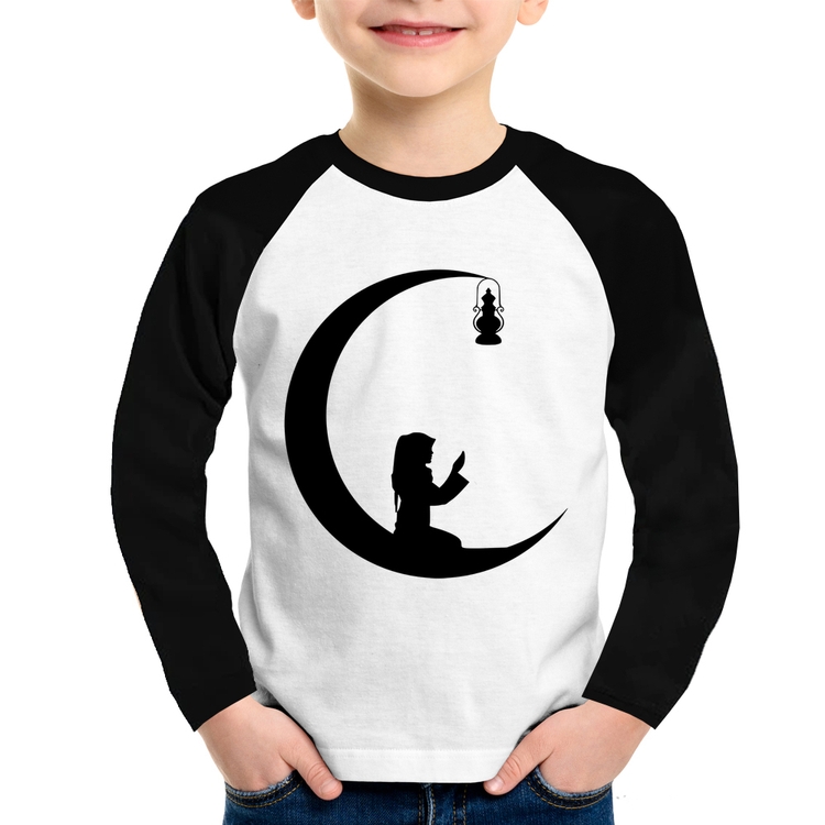 Camiseta Raglan Infantil Ramadan Manga Longa