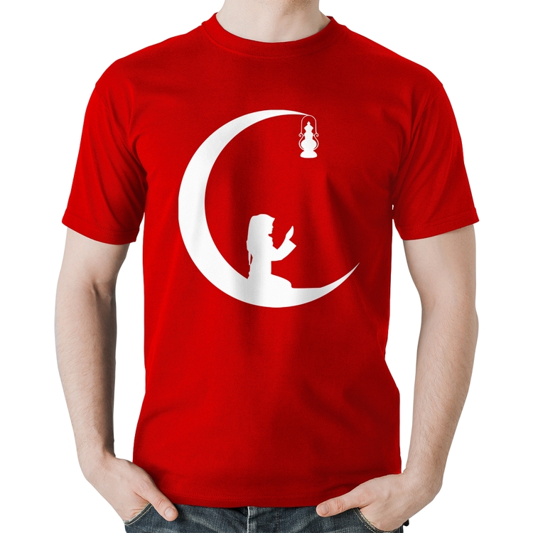 Camiseta Algodão Ramadan - Vermelha