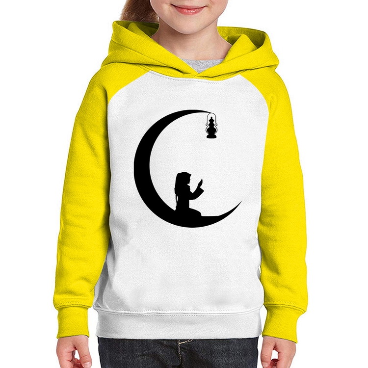 Moletom Infantil Ramadan - Branco/Amarelo