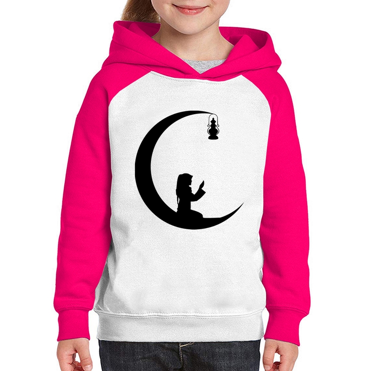 Moletom Infantil Ramadan - Branco/Rosa