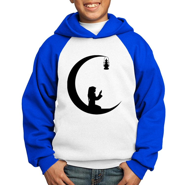Moletom Infantil Ramadan - Branco/Azul