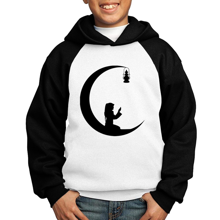 Moletom Infantil Ramadan - Branco/Preto