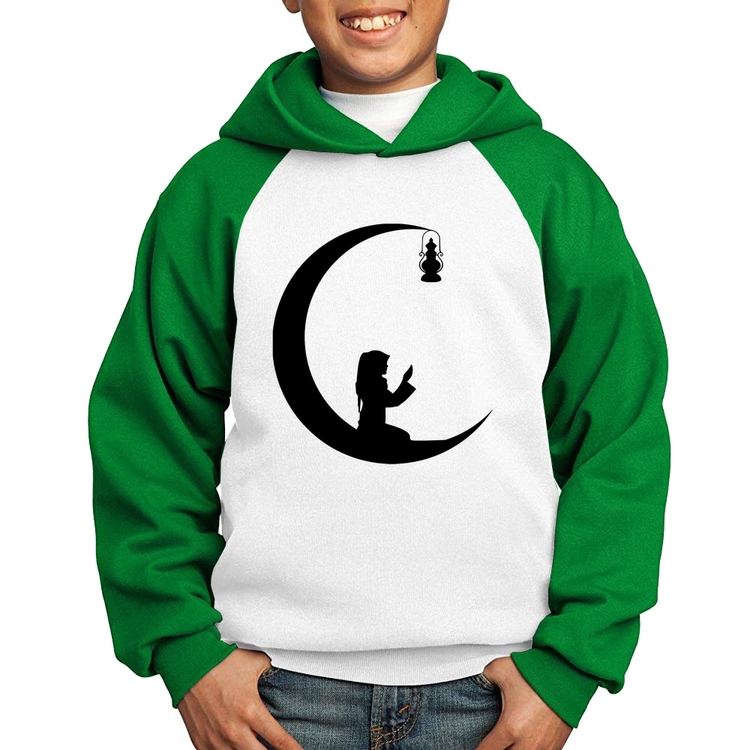 Moletom Infantil Ramadan - Branco/Verde