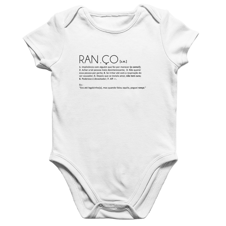 Body Bebê Algodão Ranço: Definição - Branco