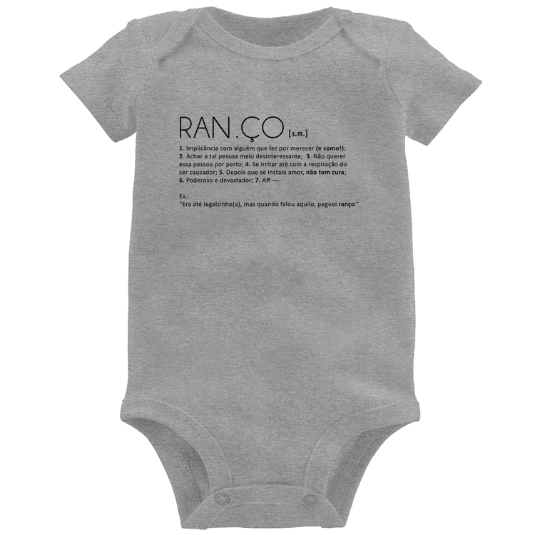 Body Bebê Ranço: Definição - Cinza