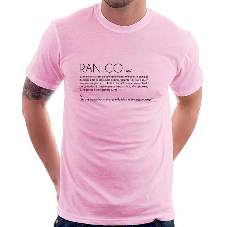 Camiseta Ranço: Definição - Rosa Bebê