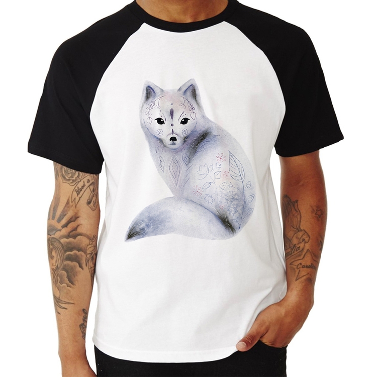 Camiseta Raglan Raposa Arte