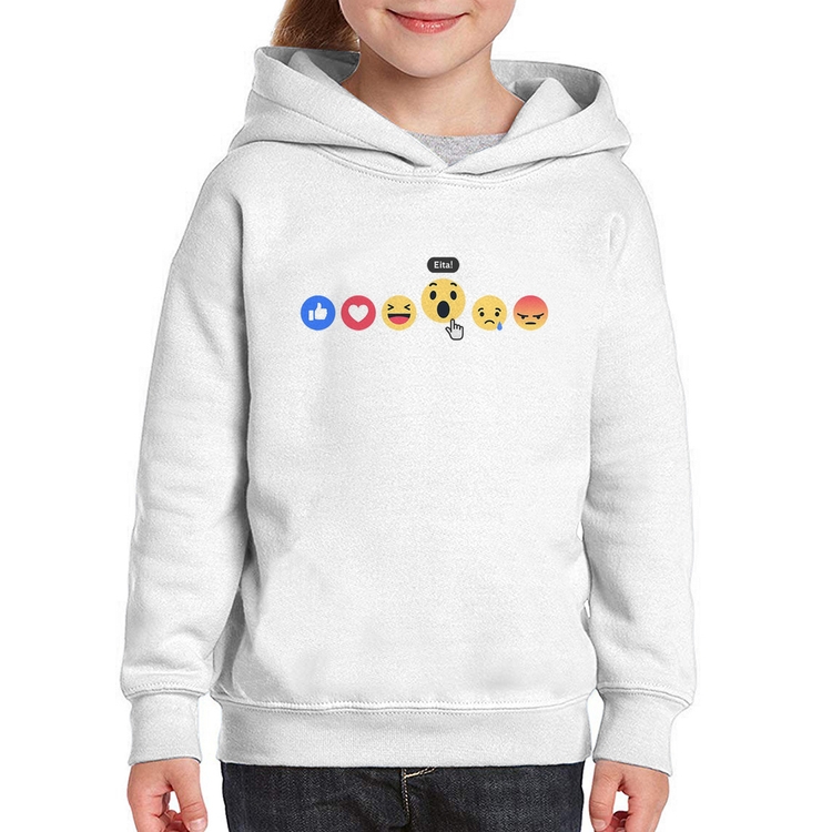 Moletom Infantil Reações Facebook Eita!