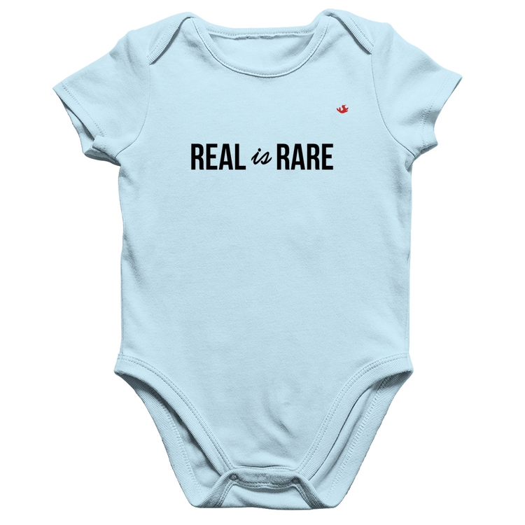 Body Bebê Algodão Real is Rare - Azul Bebê