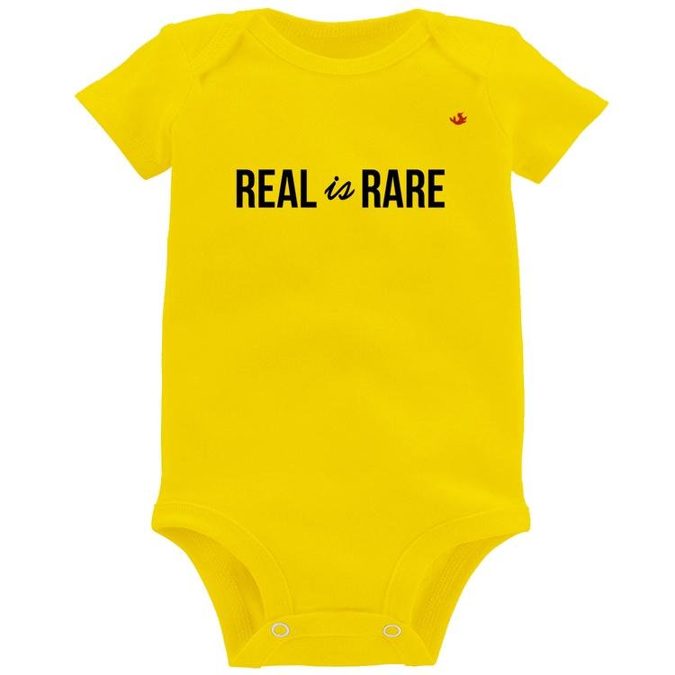 Body Bebê Real is Rare - Amarelo