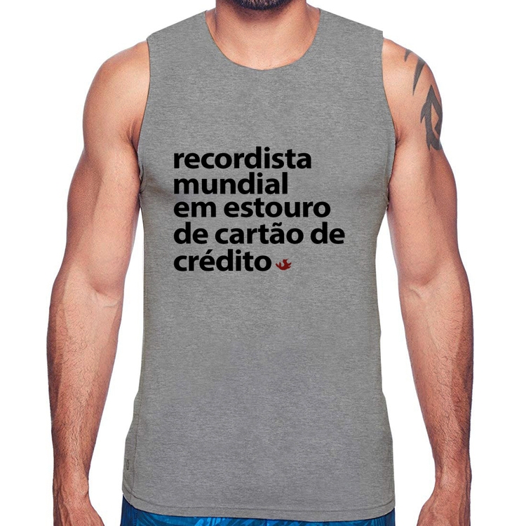 Regata Recordista mundial em estouro de cartão - Cinza