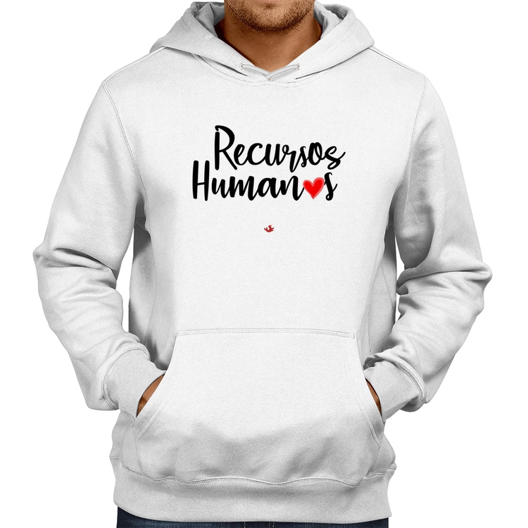 Moletom Recursos Humanos por amor - Branco