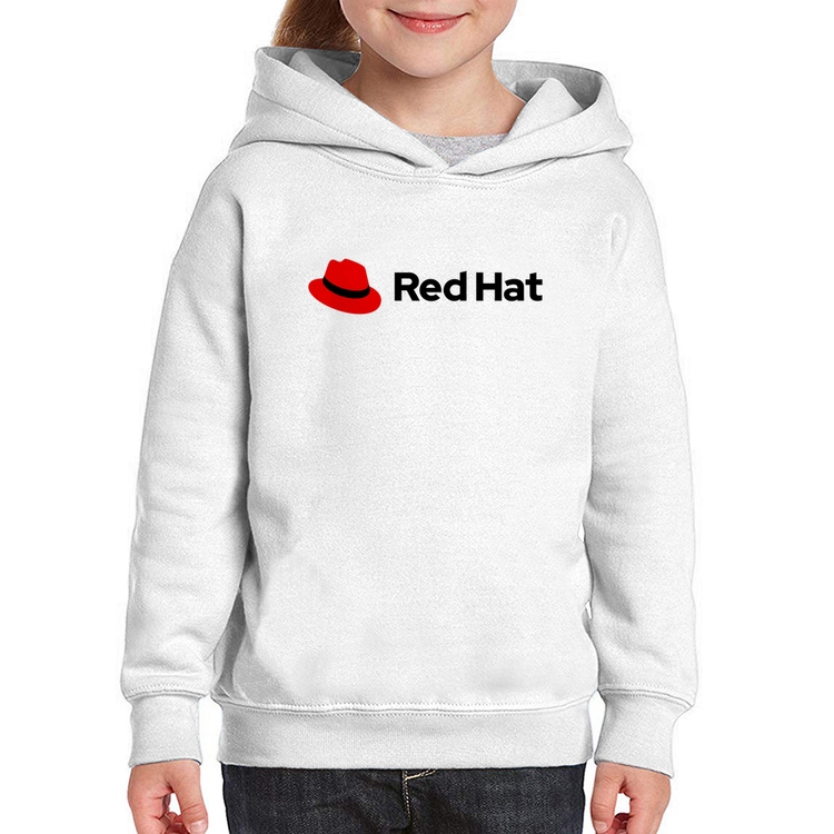 Moletom Infantil Red Hat Linux Logo