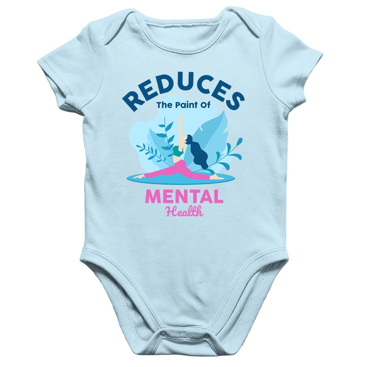 Body Bebê Algodão Reduces The Paint Of Menthal Health - Azul Bebê