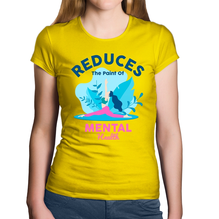 Baby Look Algodão Reduces The Paint Of Menthal Health - Amarela