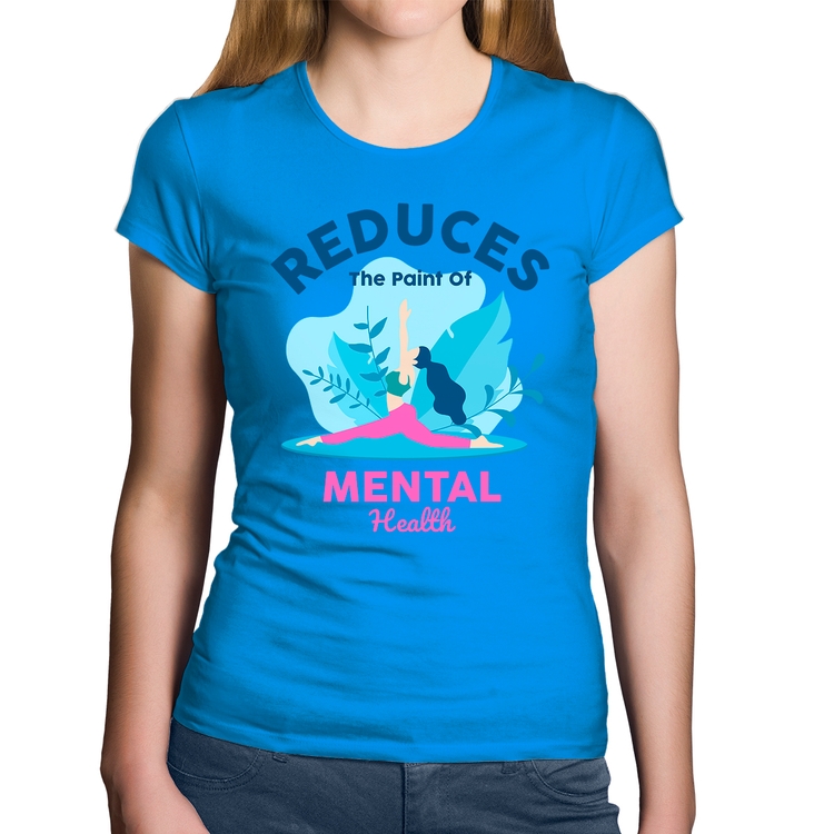 Baby Look Algodão Reduces The Paint Of Menthal Health - Azul