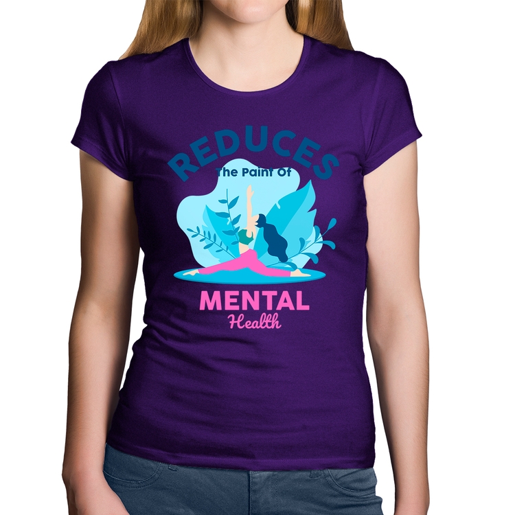 Baby Look Algodão Reduces The Paint Of Menthal Health - Roxa