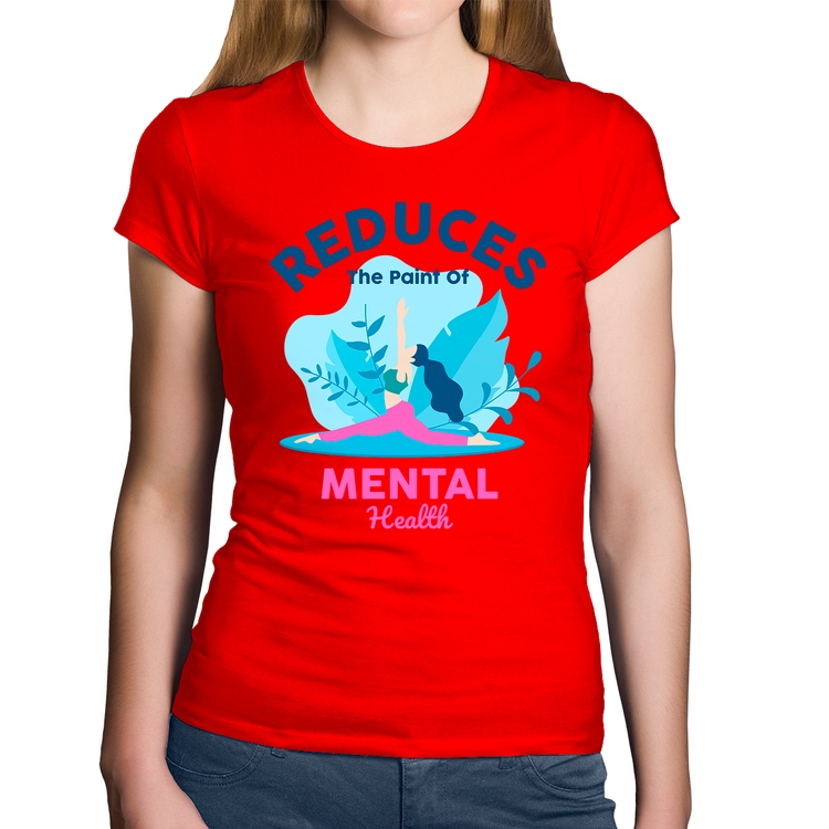 Baby Look Algodão Reduces The Paint Of Menthal Health - Vermelha