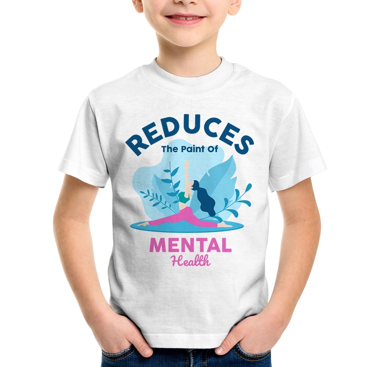 Camiseta Infantil Reduces The Paint Of Menthal Health