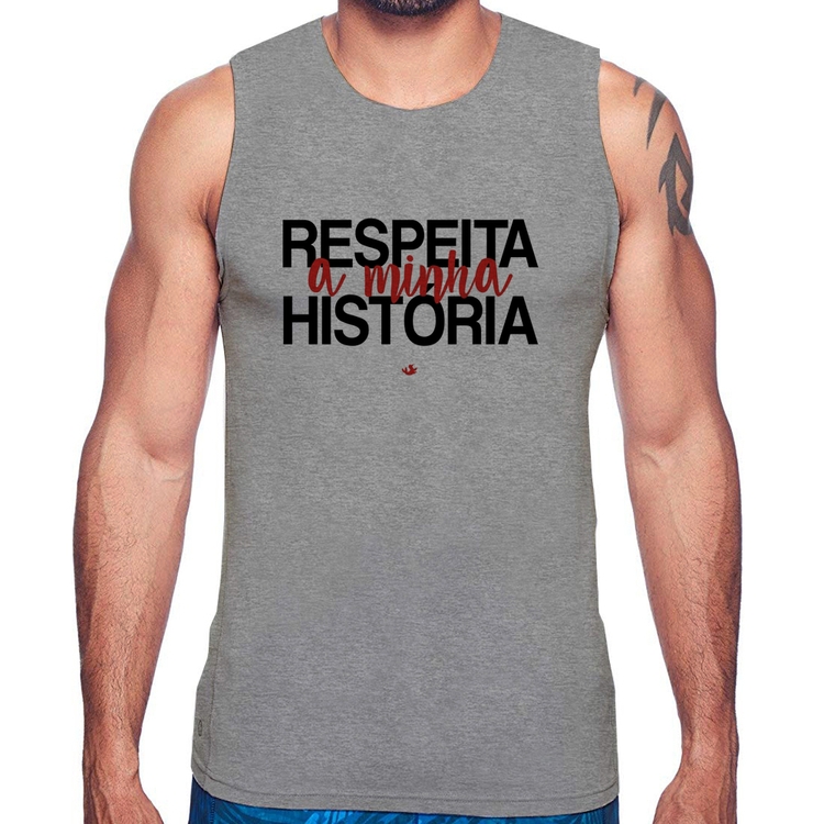 Regata Respeita a minha História - Cinza