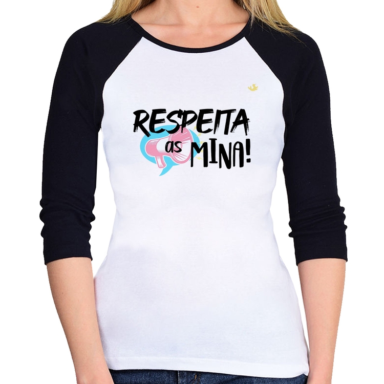 Baby Look Raglan Respeita as mina! Manga 3/4