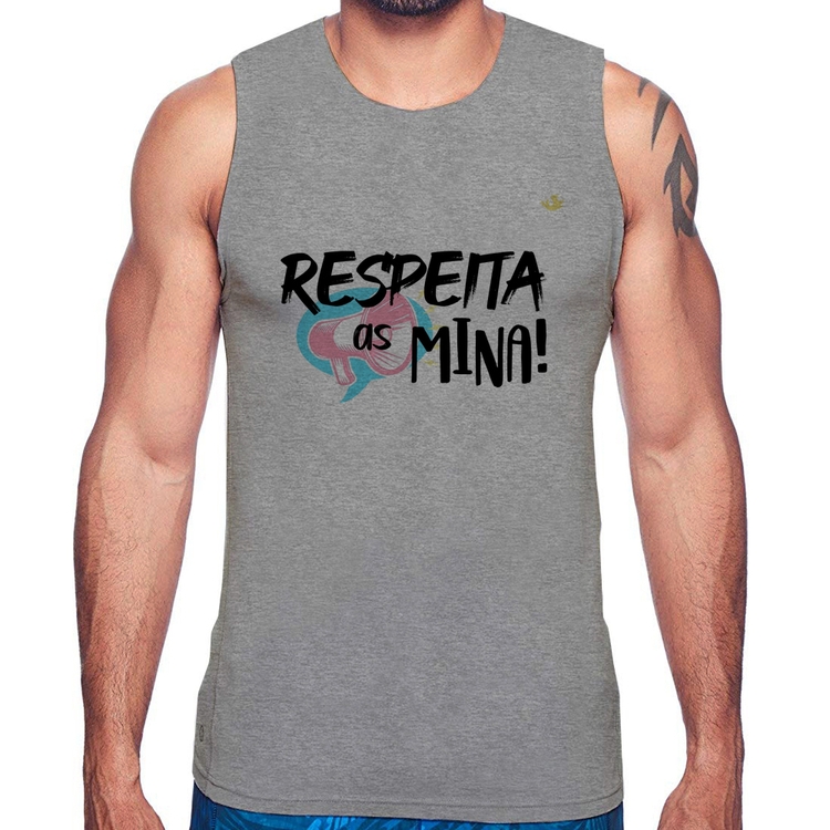 Regata Respeita as mina! - Cinza