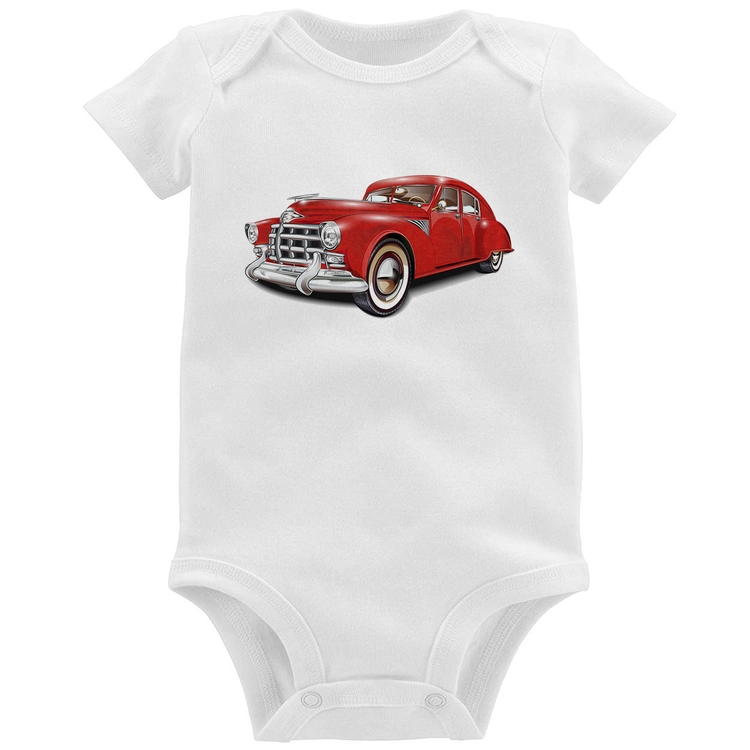 Body Bebê Retro Classic Red Car