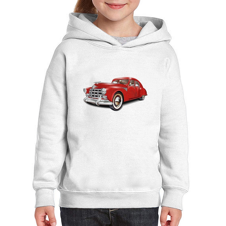 Moletom Infantil Retro Classic Red Car