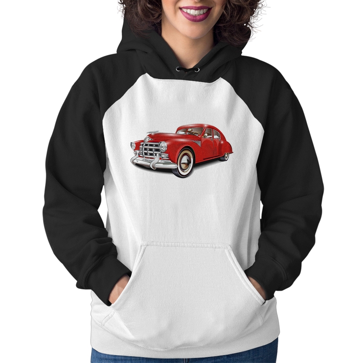 Moletom Feminino Retro Classic Red Car