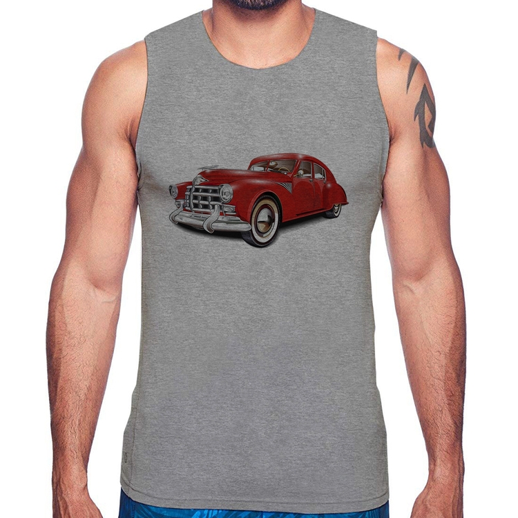 Regata Retro Classic Red Car - Cinza