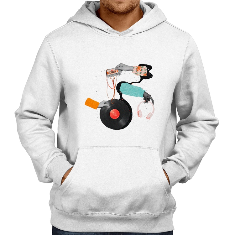 Moletom Retro Music - Branco