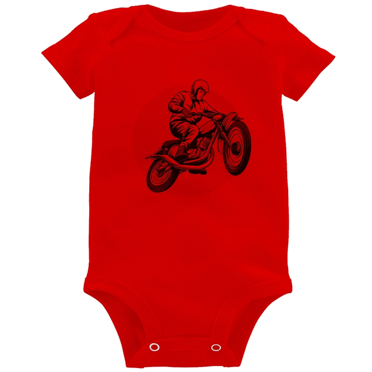 Body Bebê Ride Fast Or Die - Vermelho