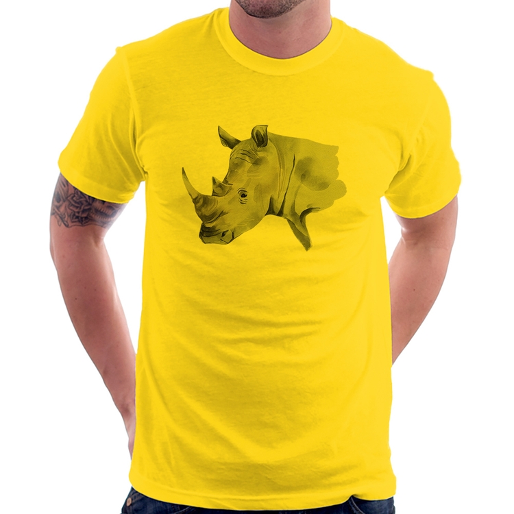 Camiseta Rinoceronte - Amarela