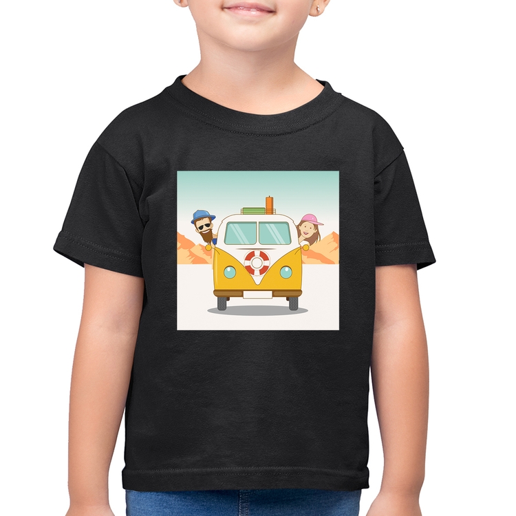 Camiseta Algodão Infantil Road Trip