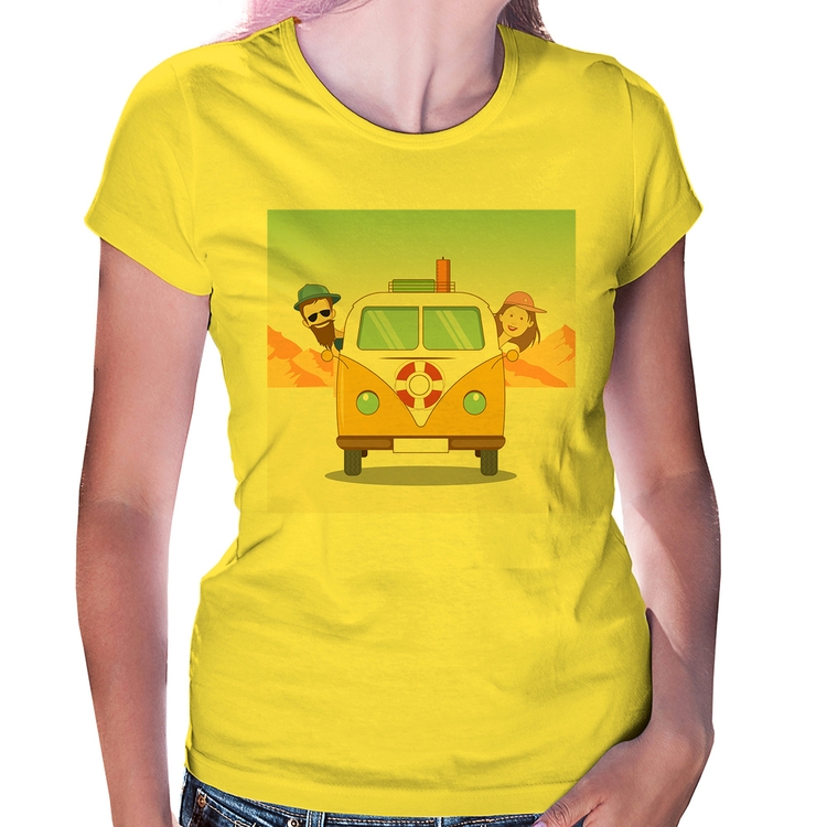 Baby Look Road Trip - Amarela