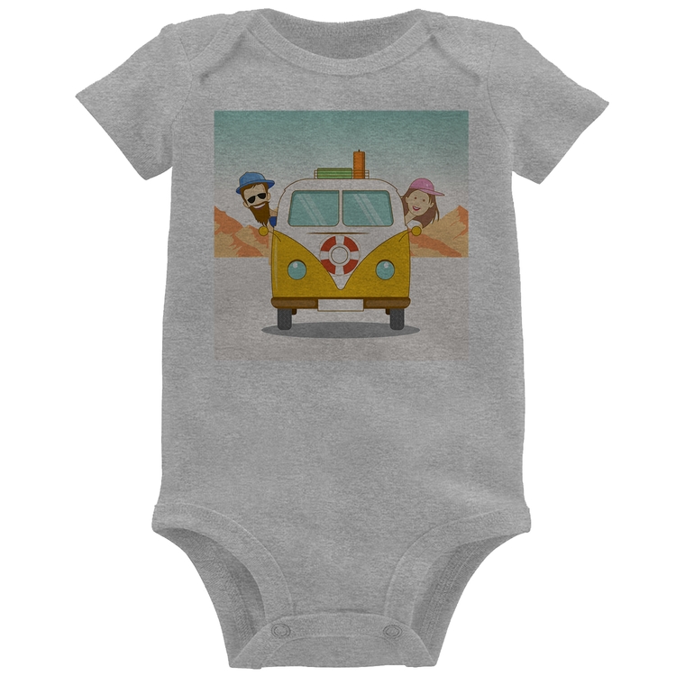 Body Bebê Road Trip - Cinza