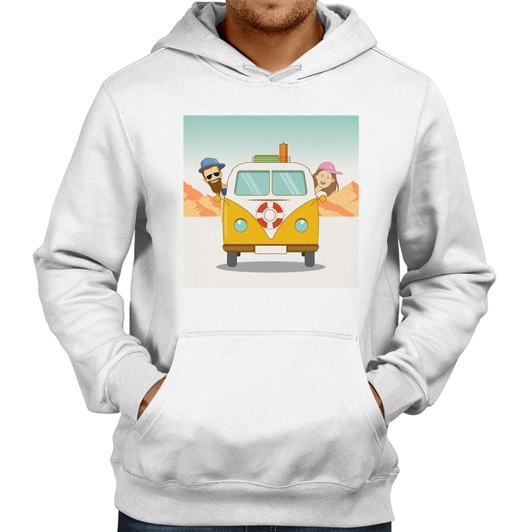 Moletom Road Trip - Branco