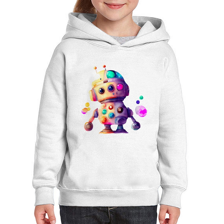 Moletom Infantil Robô Colorido