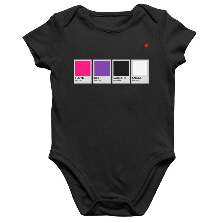 Body Bebê Algodão Rock Color Guide