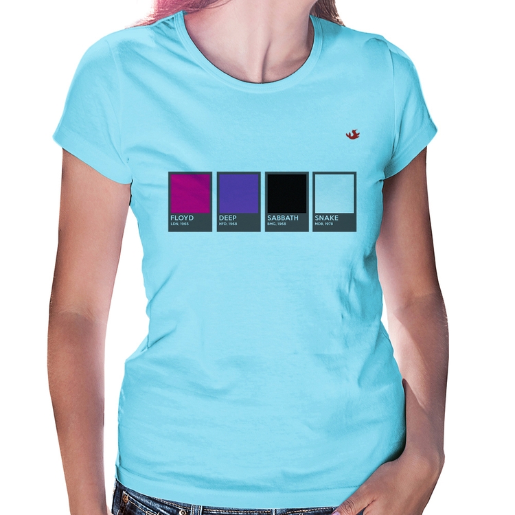 Baby Look Rock Color Guide - Azul Bebê