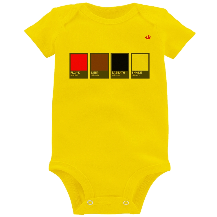 Body Bebê Rock Color Guide - Amarelo