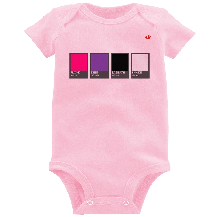 Body Bebê Rock Color Guide - Rosa Bebê